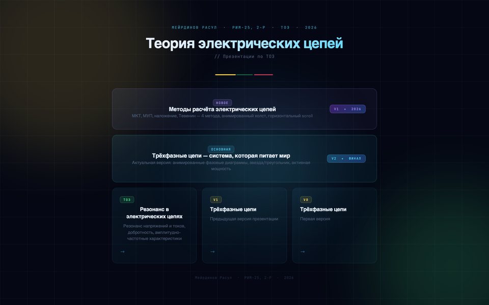 Теория электрических цепей